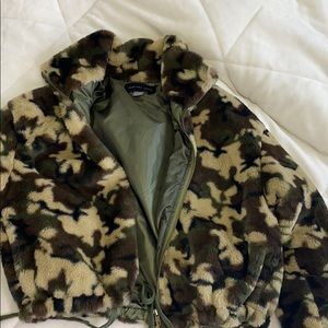 Camo bomber jacket